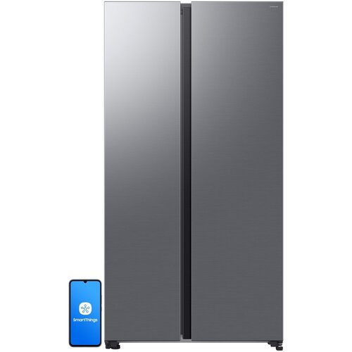 Lodówka SAMSUNG RS70F65QETEO Side by Side AI No Frost 178.4cm Szczotkowana stal nierdzewna
