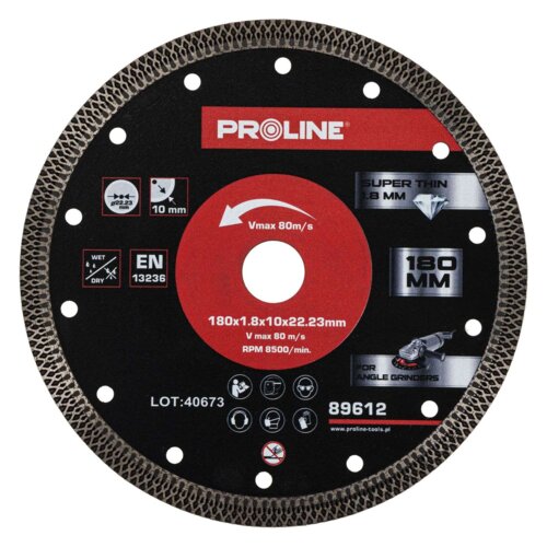 Tarcza do cięcia PROLINE 89612 180 mm