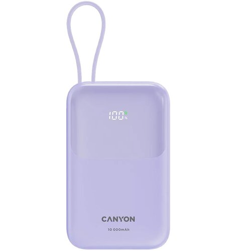 Powerbank CANYON OnPower 101 CNS-CPB101PU 10000 mAh 22.5W Fioletowy