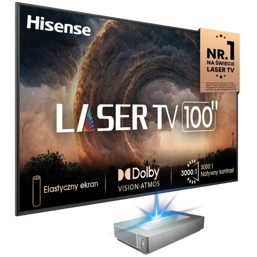 Laser TV HISENSE 100L5ND 100" 4K VIDAA Dolby Atmos Dolby Vision HDMI 2.1