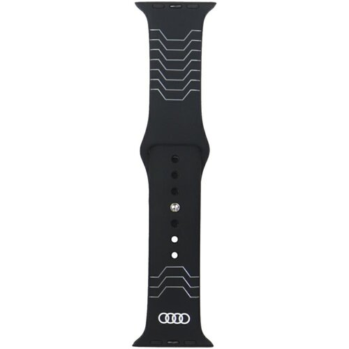 Pasek AUDI Geometric Pattern Silicone Watch Strap do Apple Watch 4/5/6/7/8/9/10/SE/SE2/Ultra 1/2 (44/45/46/49mm) Czarny
