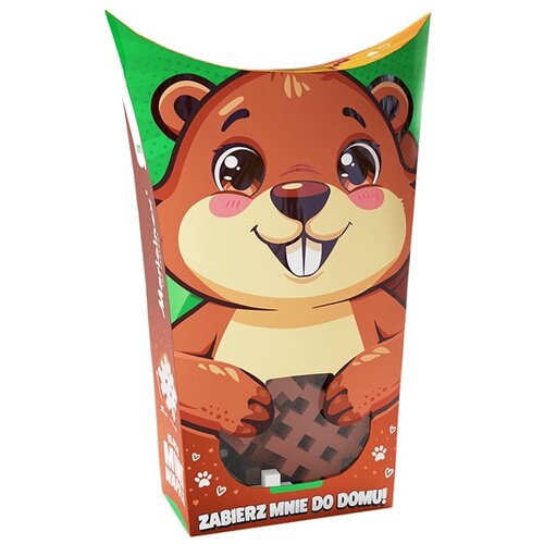 Klocki elastyczne MARIOINEX Mini Waffle Pocket Pets Bóbr 907061
