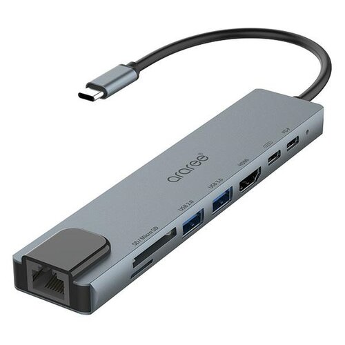 Hub ARAREE AM81 8w1 USB Typu C Czarny