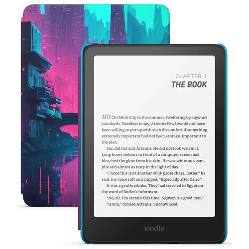Czytnik e-booków AMAZON Kindle Paperwhite Kids Cyber City 7", Podświetlany ekran, Wi-Fi, Bez reklam