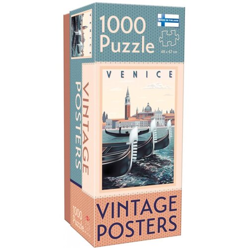 Puzzle TACTIC Vintage Posters Winobranie Wenecja 59209 (1000 elementów)