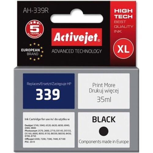 Tusz ACTIVEJET do HP 339 C8767EE Czarny 35 ml AH-339R