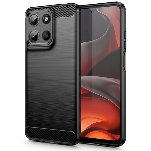 Etui TECH-PROTECT TPUCarbon do Motorola Moto G15/G15 Power Czarny