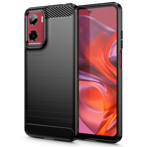 Etui TECH-PROTECT TPUCarbon do Motorola Moto G05/E15 Czarny