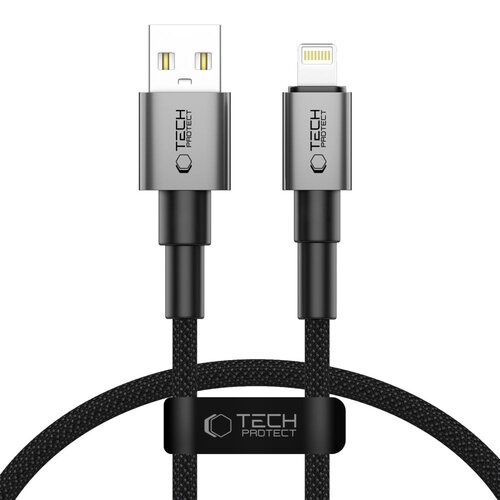 Kabel USB-A - Lightning TECH-PROTECT UltraBoost DNA 12W 0.25 m Szary