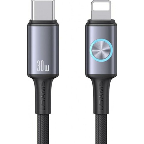 Kabel USB-C - USB-C USAMS Huan Series SJ753 30W 1.2 m Szary