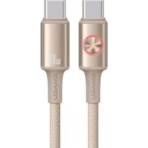 Kabel USB-C - USB-C USAMS Huan Series SJ752 60W 1.2 m Tytanowy