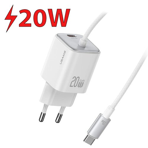 Ładowarka sieciowa USAMS CC261 GaN 20W Biały