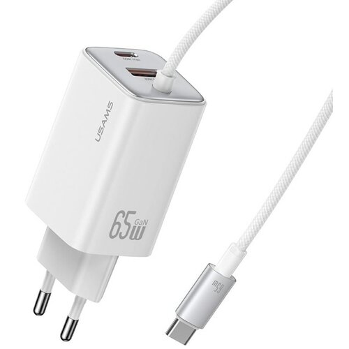Ładowarka sieciowa USAMS CC266 GaN 65W Biały