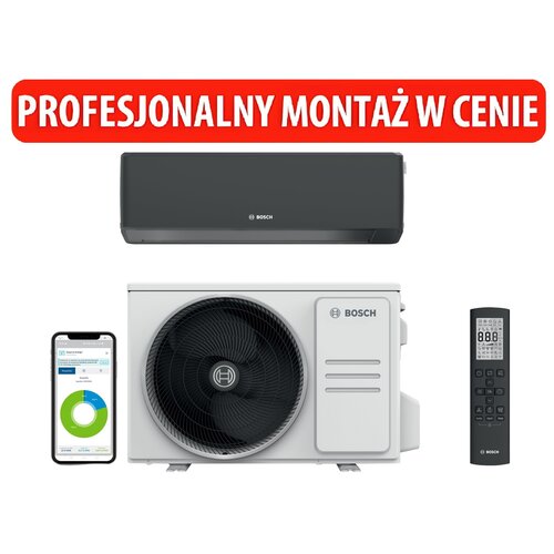 Klimatyzator Split, Pompa ciepłe powietrze BOSCH Climate CL7000I 41 EB z usługą montażu