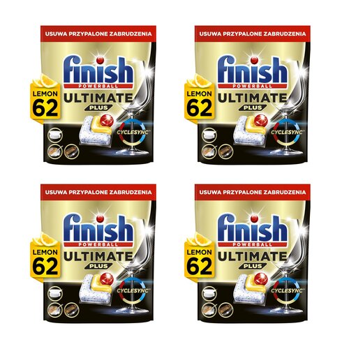 Kapsułki do zmywarek FINISH Powerball Ultimate Plus All in 1 Lemon - 248 szt.