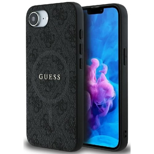 Etui GUESS 4G Ring Classic Logo MagSafe do Apple iPhone 16e Czarny