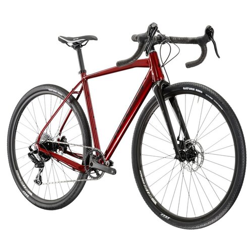 Rower gravel KROSS Esker 2.0 M21 28 cali męski Rubinowo-czarny