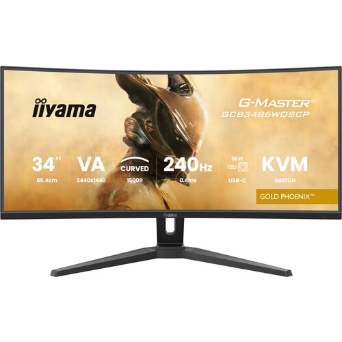 Monitor IIYAMA G-Master GCB3486WQSCP-B1 34" 3440x1440px 240Hz 0.4 ms [MPRT] Curved