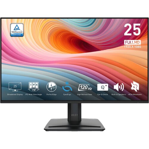 Monitor MSI Pro MP251 E2 24.5" 1920x1080px IPS 120Hz 1 ms [MPRT]