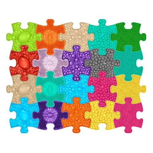 Mata sensoryczna ASKATO Muffik MFK-051 14.25 x 17.3 cm (20 elementów) Wielokolorowy