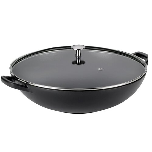 Patelnia wok KELA KE-12475 Calido 36 cm Czarny