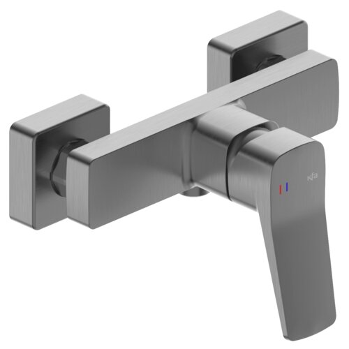Bateria natryskowa KFA ARMATURA Malaga 4526-010-61 Szary metaliczny