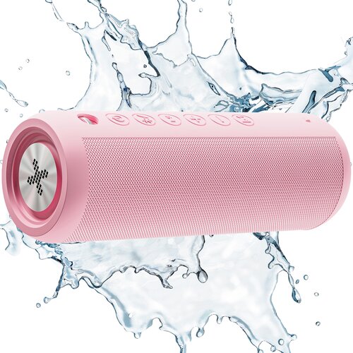 Głośnik mobilny XMUSIC BTS650P Radio FM Różowy