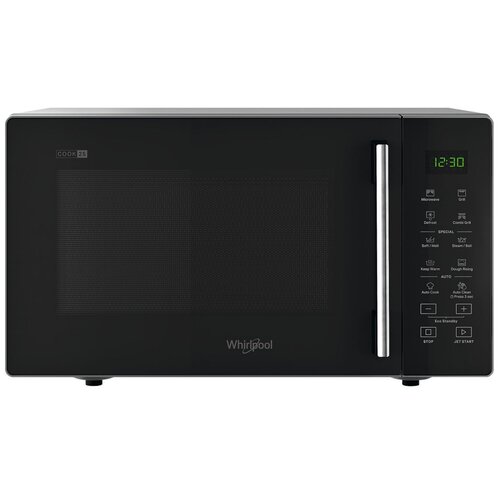 Kuchenka mikrofalowa WHIRLPOOL MWP 254 SB 900W średnica 27 cm pojemność 25L Jet Start DoughRising Keep Warm Czarny