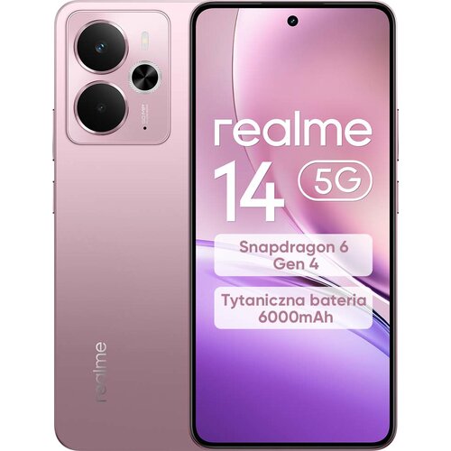 Smartfon REALME 14 5G 12/256GB 6.67" 120Hz Różowy