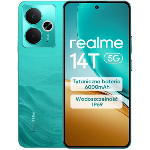 Smartfon REALME 14T 5G 8/256GB 6.67" 120Hz Zielony