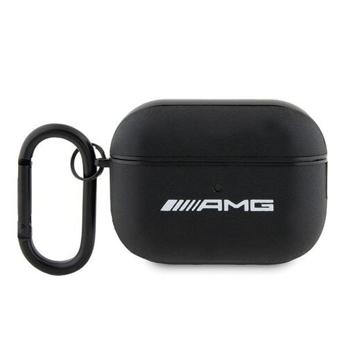 Etui AMG Leather White Logo do Apple AirPods Pro 2 gen Czarny