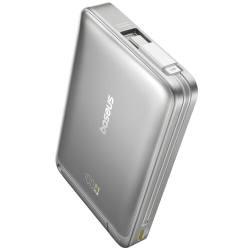 Powerbank indukcyjny BASEUS Nomos Qi2 10000 mAh 45W Szary