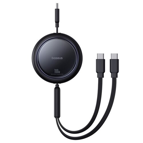 Kabel USB-C - 2 x USB-C BASEUS Bright Mirror 100W 1 m Czarny