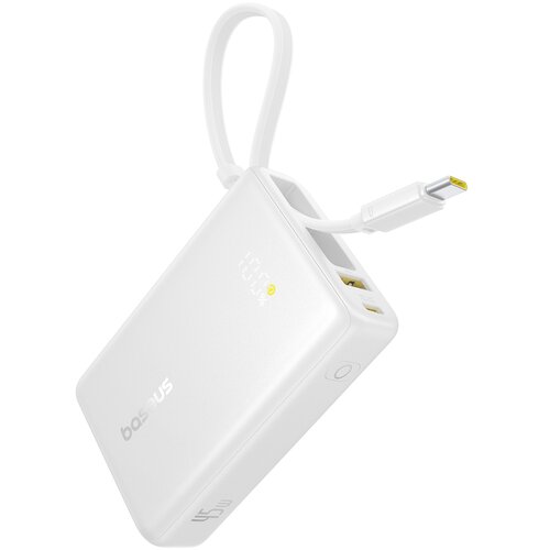 Powerbank BASEUS PicoGo Digital Display 10000mAh 45W Biały