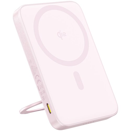 Powerbank indukcyjny BASEUS PicoGo Qi2 5000 mAh 20W Różowy