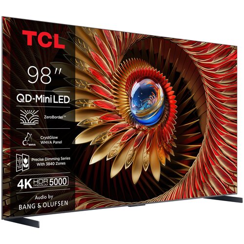 Telewizor TCL 98C8K 98" QD-Mini LED 4K 144 Hz Google TV Dolby Atmos Dolby Vision HDMI 2.1