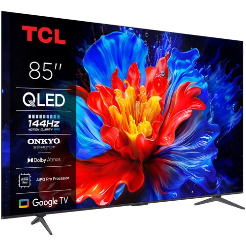 Telewizor TCL 85P89K 85" QLED 4K 120Hz Google TV Dolby Atmos Dolby Vision HDMI 2.1