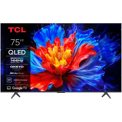 Telewizor TCL 75P89K 75" QLED 4K 120Hz Google TV Dolby Atmos Dolby Vision HDMI 2.1