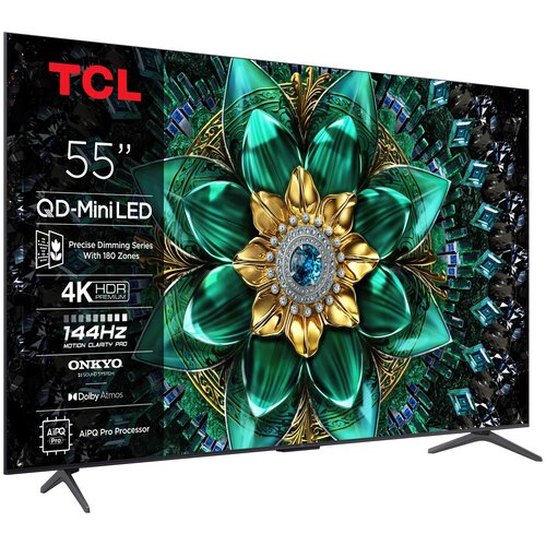 Telewizor TCL 55C69K 55" QD-Mini LED 4K 144 Hz Google TV Dolby Atmos Dolby Vision HDMI 2.1