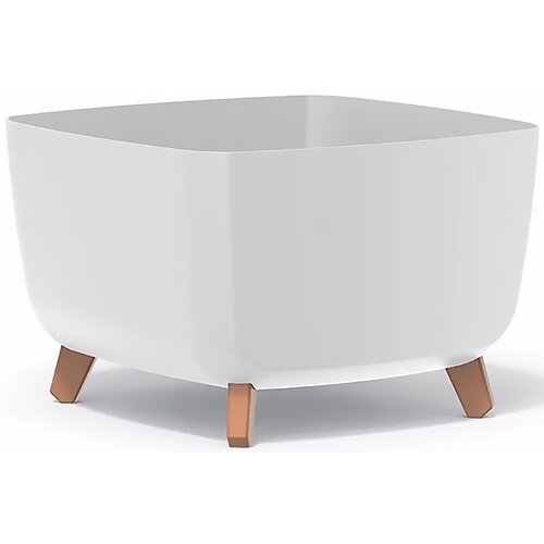 Doniczka PROSPERPLAST Gracia Square DGQL400-S449 25L Biały