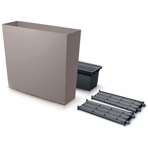 Donica PROSPERPLAST Urbi Case Tower (77 x 23.5 x 68.5 cm) Brązowy