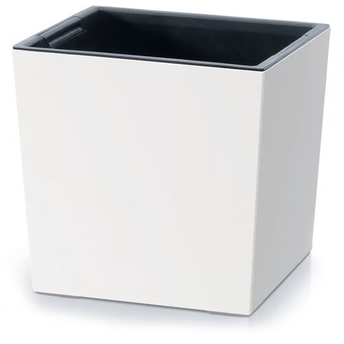 Donica PROSPERPLAST Urbi Square Low (29.5 x 29.5 x 29 cm) Biały