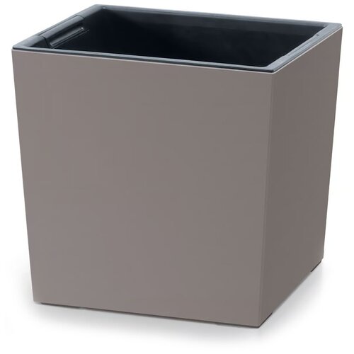 Donica PROSPERPLAST Urbi Square Low (29.5 x 29.5 x 29 cm) Brązowy