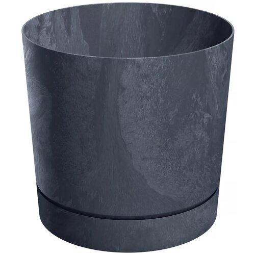 Donica PROSPERPLAST Tubo P Beton Effect (39 x 37.5 cm) Antracytowy