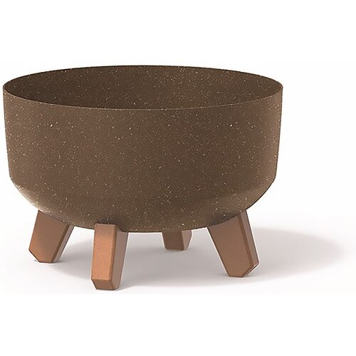 Doniczka PROSPERPLAST Gracia Low Eco Wood DGRL240LW-4625W 3.8L Brązowy