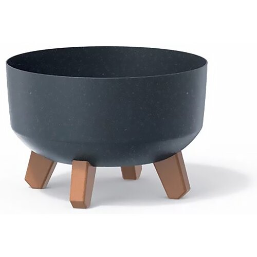 Doniczka PROSPERPLAST Gracia Low Eco Wood DGRL240LW-S433W 3.8L Antracytowy