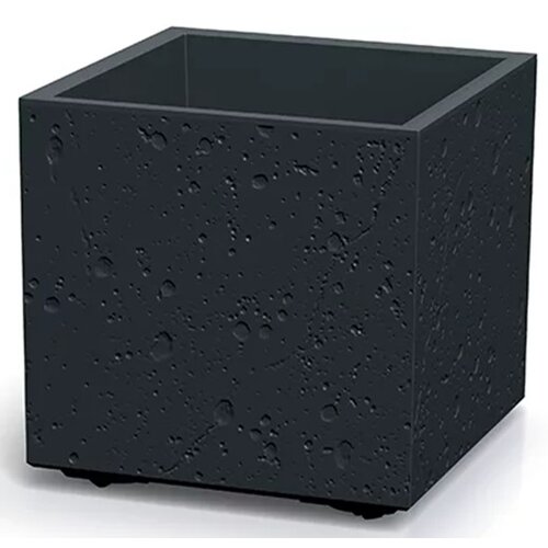 Donica PROSPERPLAST Sierra Square Beton Effect DSI400E Czarny