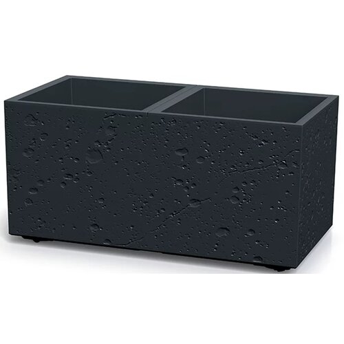 Donica PROSPERPLAST Sierra Square Beton Effect DSI800E Czarny