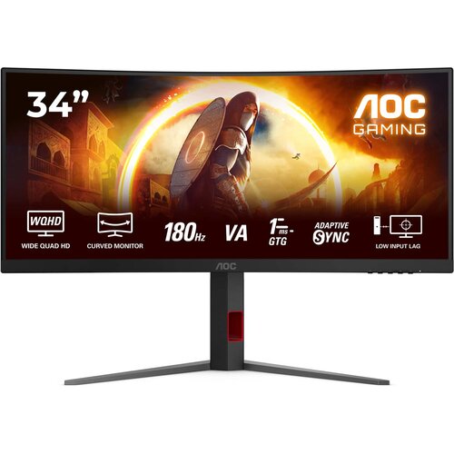 Monitor AOC CU34G4 34" 3440x1440px 180Hz 0.5 ms [MPRT] Curved
