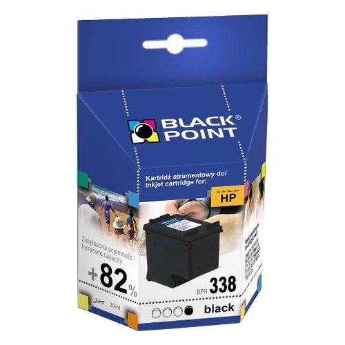 Tusz BLACK POINT do HP 338 XL C8765EE Czarny 22 ml BPH338XL